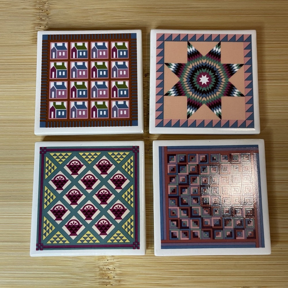 Avon Ceramic Magnets Lot Of 4 Vintage